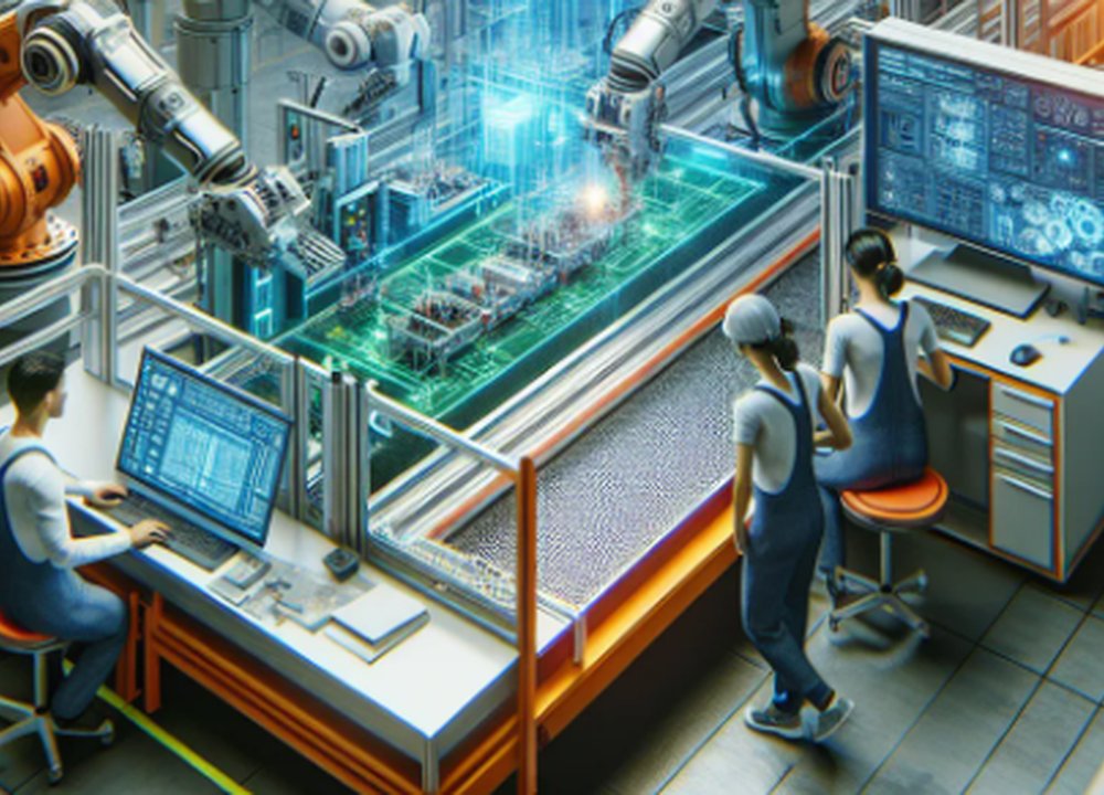 Connected manufacturing workflow with AI-assisted control